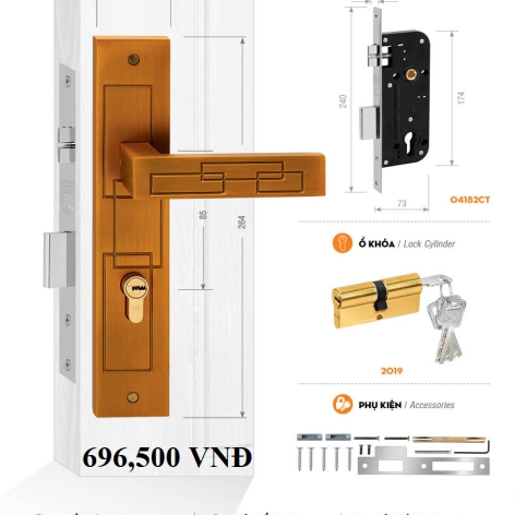 Bộ Khóa Cửa Chính VIỆT TIỆP ( có nhiều hình )