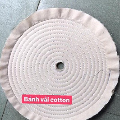 Bánh vải cotton trắng