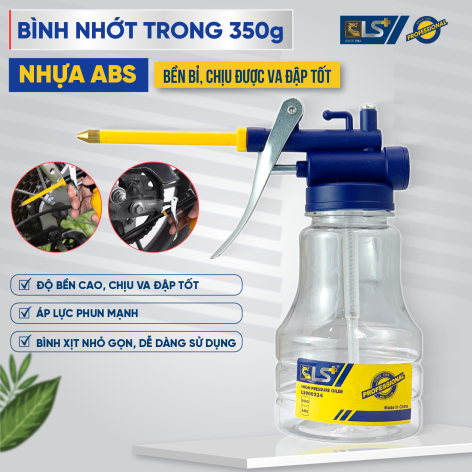 Bình Nhớt Nhựa Trong 350g LS+