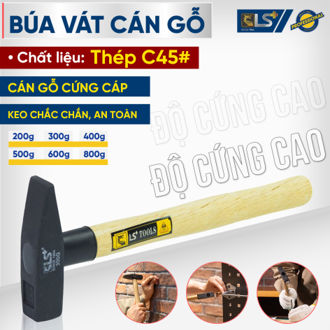 Búa Vát Cán Gỗ LS+