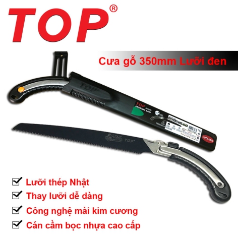 Cưa Gỗ 350mm Lưỡi Đen TOP