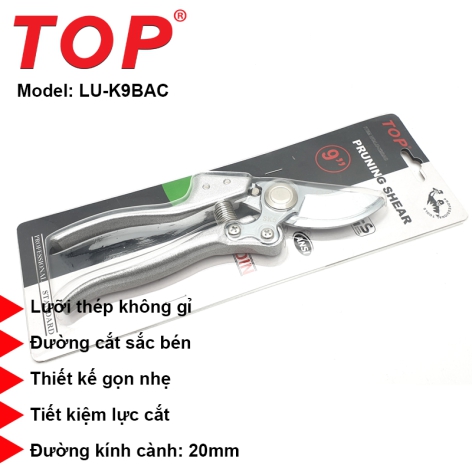 Kéo Cắt Cành 9” Cao Cấp Lưỡi SK5 TOP