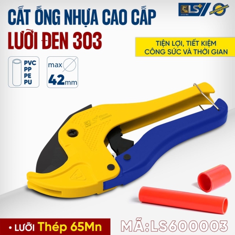 Kéo Cắt Ống Nhựa Lưỡi Đen 303 LS+