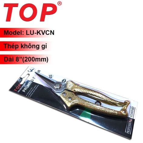 Kéo Cắt Thanh Long 8” Cán Vảy Cá Màu Vàng TOP