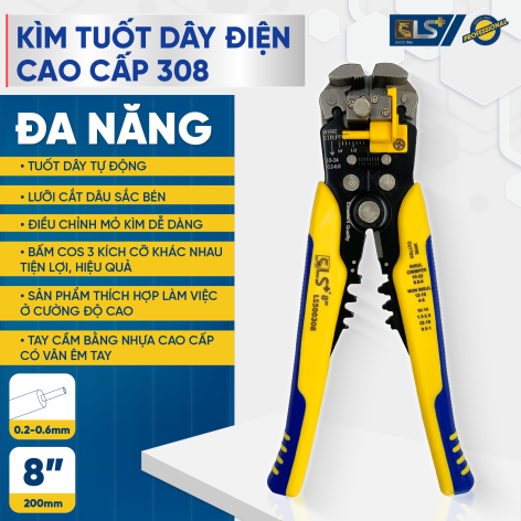 Kìm Tuốt Dây Đa Năng Cao Cấp 308 LS+