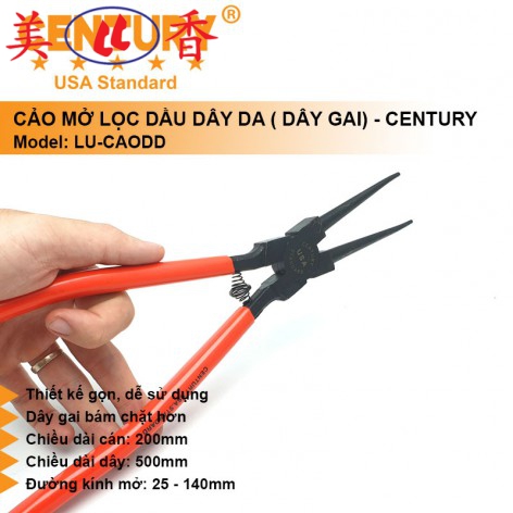 Kìm Phe Trong 13" (700mm) Mũi Thẳng CENTURY