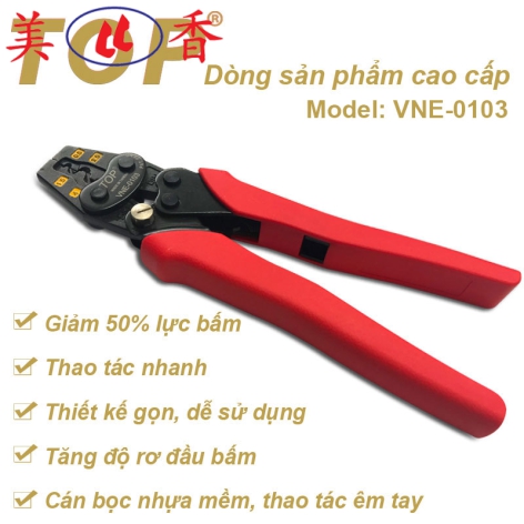 Kìm Bấm Đầu Cos Có Trợ Lực 0.5 TOP