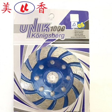 Chén mài bê tông unik xanh 1tac