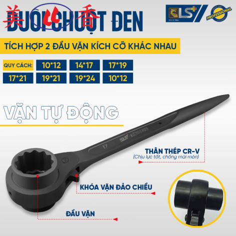 Cờ Lê Đuôi Chuột Đen LS+