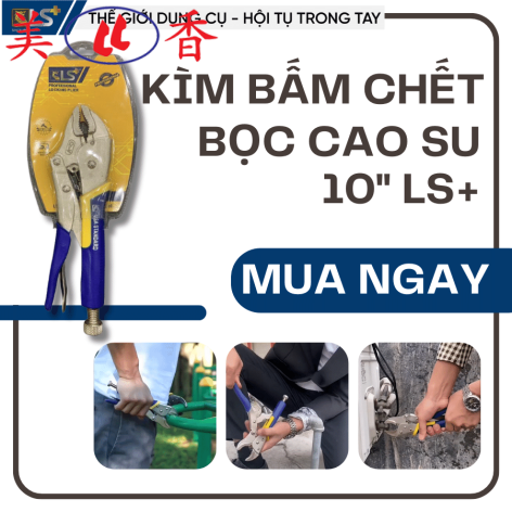 Kìm Bấm Chết Bọc Cao Su Cao Cấp LS+