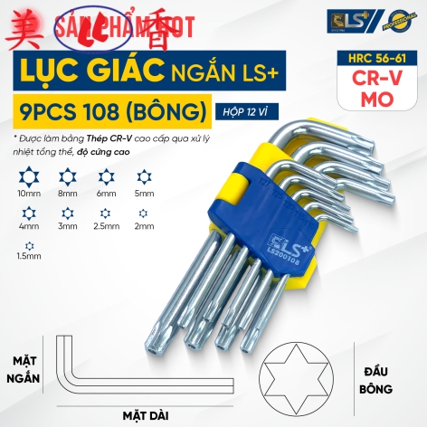 Bộ Lục Giác Bông Ngắn LS+